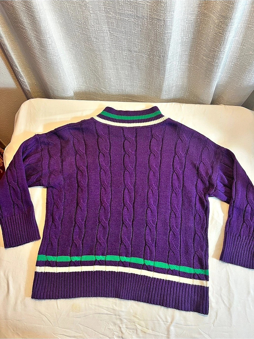 Purple V-Neck Sweater Like New